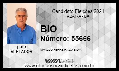 Candidato BIO 2024 - ABAÍRA - Eleições