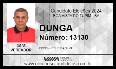 Candidato DUNGA 2024 - BOA VISTA DO TUPIM - Eleições