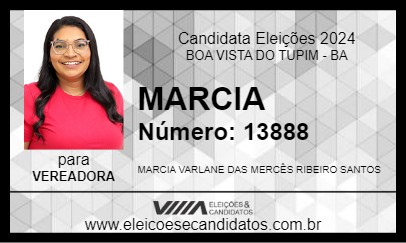 Candidato MARCIA 2024 - BOA VISTA DO TUPIM - Eleições