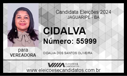 Candidato CIDALVA 2024 - JAGUARIPE - Eleições