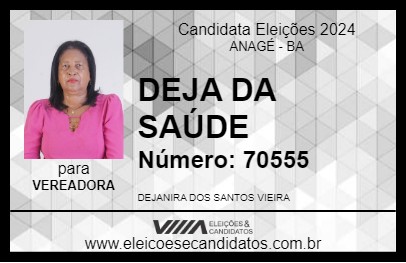 Candidato DEJA DA SAÚDE 2024 - ANAGÉ - Eleições