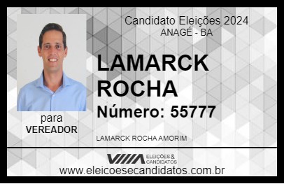 Candidato LAMARCK ROCHA 2024 - ANAGÉ - Eleições