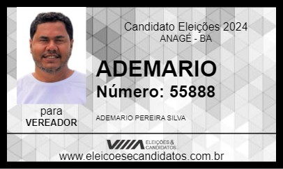 Candidato ADEMARIO 2024 - ANAGÉ - Eleições