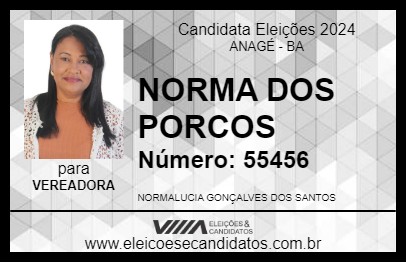 Candidato NORMA DOS PORCOS 2024 - ANAGÉ - Eleições