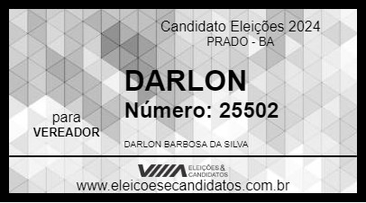 Candidato DARLON 2024 - PRADO - Eleições