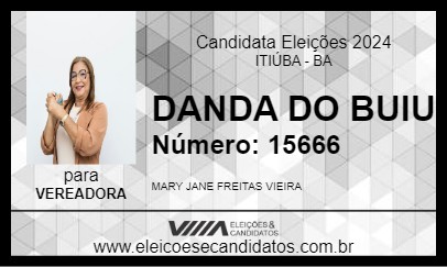 Candidato DANDA DO BUIU 2024 - ITIÚBA - Eleições