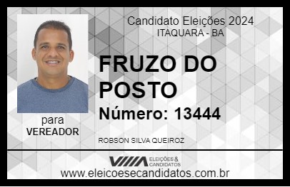 Candidato FRUZO DO POSTO  2024 - ITAQUARA - Eleições