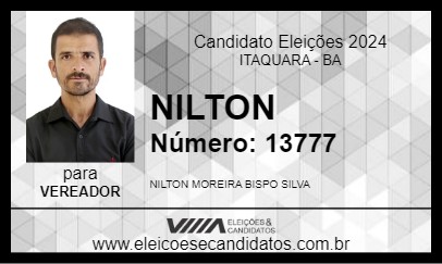 Candidato NILTON 2024 - ITAQUARA - Eleições