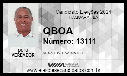 Candidato QBOA 2024 - ITAQUARA - Eleições