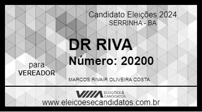 Candidato DR RIVA 2024 - SERRINHA - Eleições