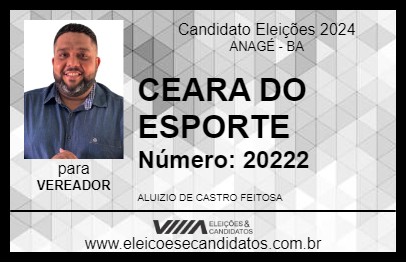 Candidato CEARA DO ESPORTE 2024 - ANAGÉ - Eleições