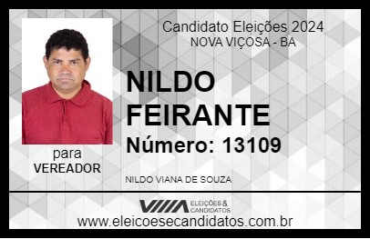 Candidato NILDO FEIRANTE 2024 - NOVA VIÇOSA - Eleições