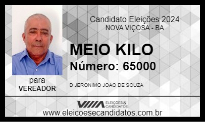 Candidato MEIO KILO 2024 - NOVA VIÇOSA - Eleições