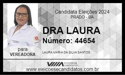 Candidato DRA LAURA 2024 - PRADO - Eleições