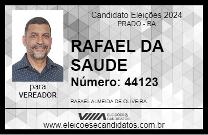 Candidato RAFAEL DA SAUDE 2024 - PRADO - Eleições