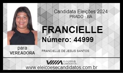 Candidato FRANCIELLE 2024 - PRADO - Eleições