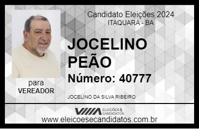 Candidato JOCELINO PEÃO 2024 - ITAQUARA - Eleições