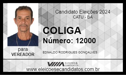 Candidato COLIGA 2024 - CATU - Eleições