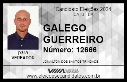 Candidato GALEGO GUERREIRO 2024 - CATU - Eleições