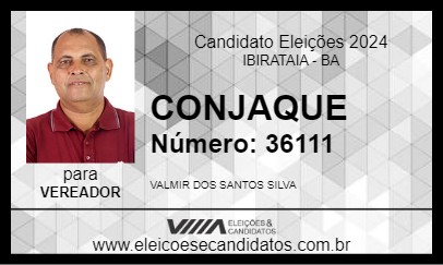 Candidato CONJAQUE 2024 - IBIRATAIA - Eleições