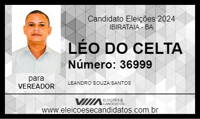 Candidato LÉO DO CELTA 2024 - IBIRATAIA - Eleições