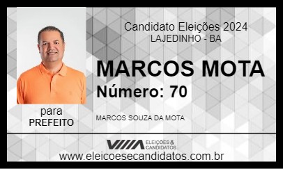 Candidato MARCOS MOTA 2024 - LAJEDINHO - Eleições