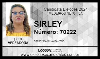 Candidato SIRLEY 2024 - MEDEIROS NETO - Eleições