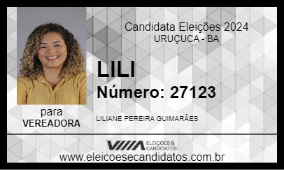 Candidato LILI 2024 - URUÇUCA - Eleições