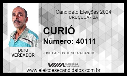 Candidato CURIÓ 2024 - URUÇUCA - Eleições