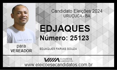 Candidato EDJAQUES DA  SAÚDE 2024 - URUÇUCA - Eleições