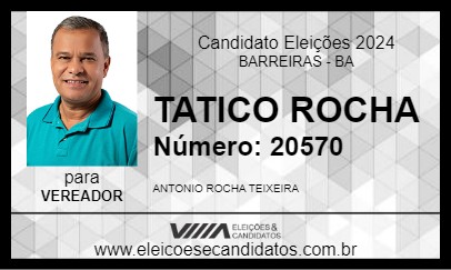 Candidato TATICO ROCHA 2024 - BARREIRAS - Eleições