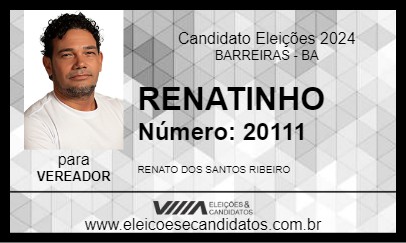 Candidato RENATINHO 2024 - BARREIRAS - Eleições