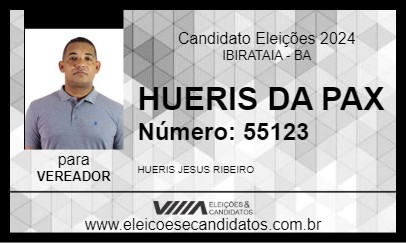 Candidato HUERIS DA PAX 2024 - IBIRATAIA - Eleições