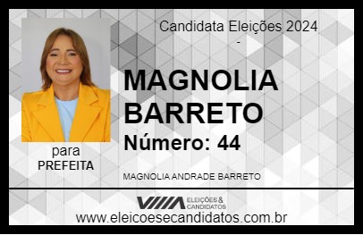 Candidato MAGNOLIA BARRETO 2024 - URUÇUCA - Eleições