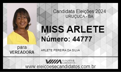 Candidato MISS ARLETE 2024 - URUÇUCA - Eleições