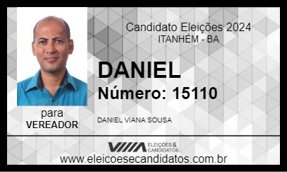 Candidato DANIEL 2024 - ITANHÉM - Eleições