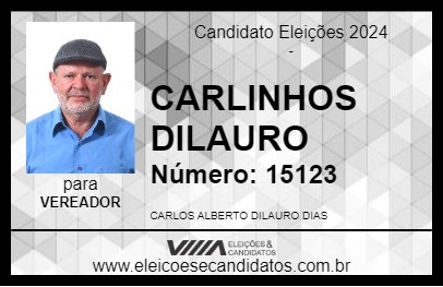 Candidato CARLINHOS DILAURO 2024 - ITANHÉM - Eleições