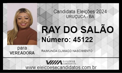 Candidato RAY DO SALÃO 2024 - URUÇUCA - Eleições