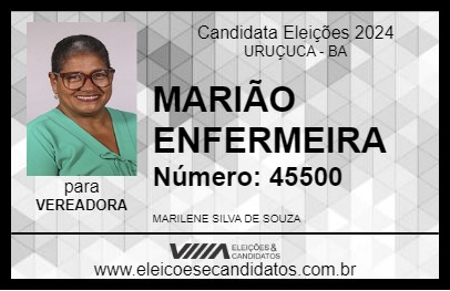 Candidato MARIÃO ENFERMEIRA 2024 - URUÇUCA - Eleições