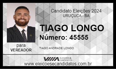 Candidato TIAGO LONGO 2024 - URUÇUCA - Eleições