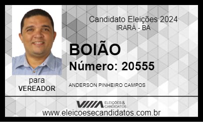 Candidato BOIÃO 2024 - IRARÁ - Eleições