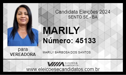 Candidato MARILY 2024 - SENTO SÉ - Eleições