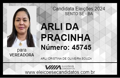 Candidato ARLI DA PRACINHA 2024 - SENTO SÉ - Eleições