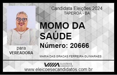 Candidato MOMO DA SAÚDE 2024 - TAPEROÁ - Eleições