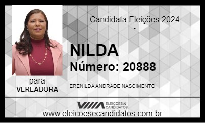 Candidato NILDA 2024 - ITIÚBA - Eleições