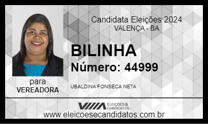 Candidato BILINHA 2024 - VALENÇA - Eleições