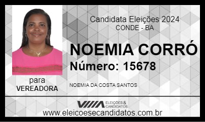 Candidato NOEMIA CORRÓ 2024 - CONDE - Eleições