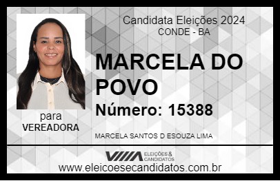 Candidato MARCELA DO POVO 2024 - CONDE - Eleições