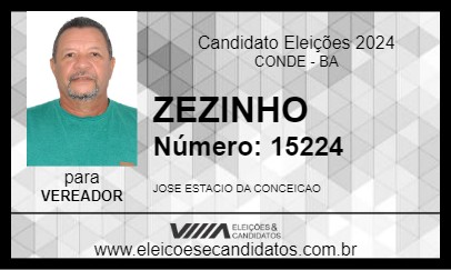 Candidato ZEZINHO 2024 - CONDE - Eleições