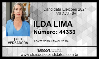 Candidato ILDA LIMA 2024 - TANHAÇU - Eleições